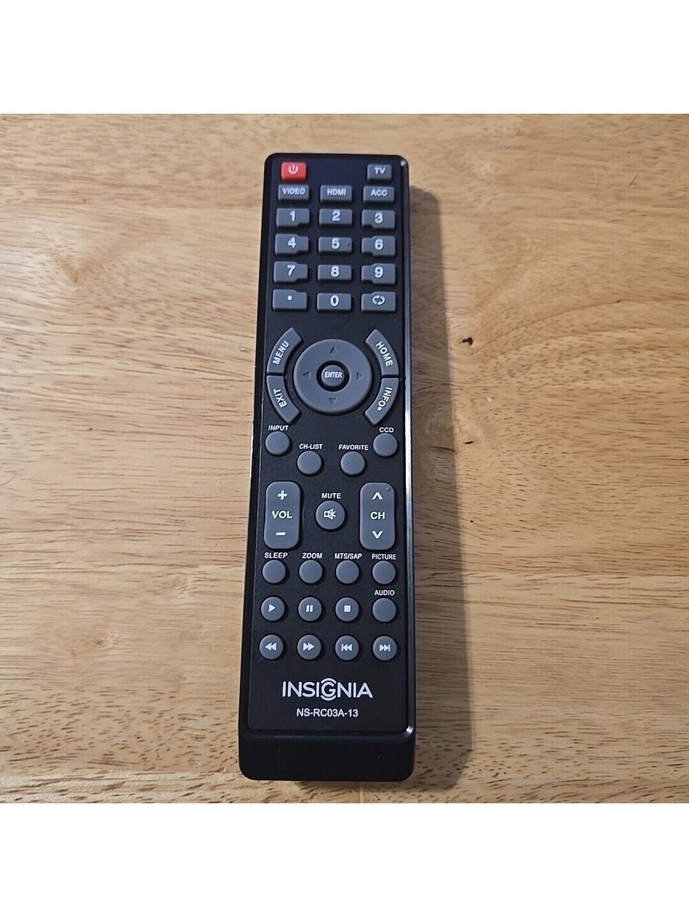 Insignia NS-RC03A-13 Remote Control for HDTV TVs – OEM No Battery Cover